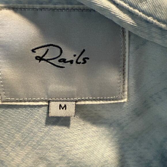 Rails Carter Shirt, Light Vintage Blue, 100% Tencel, Women's Size Medium - Picture 7 of 11